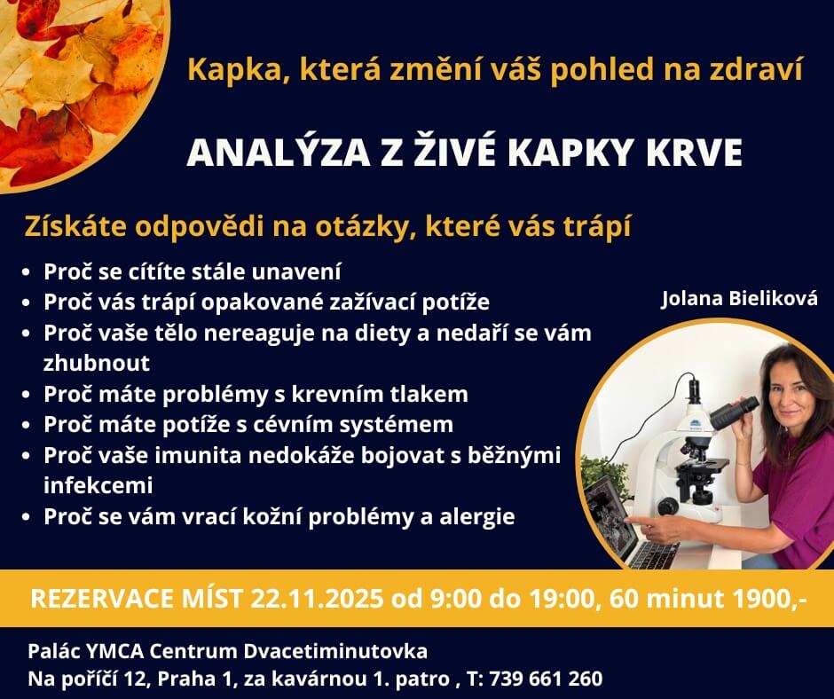 Analýza z&nbsp;živé kapky krve v&nbsp;Praze